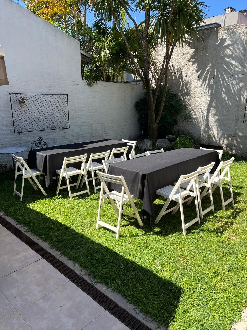 Alquiler silla y mesa plegable